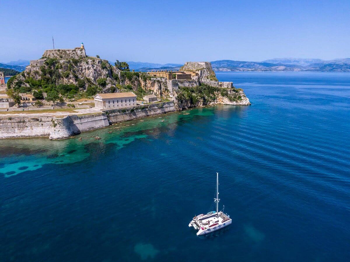 nimos anchored off corfu